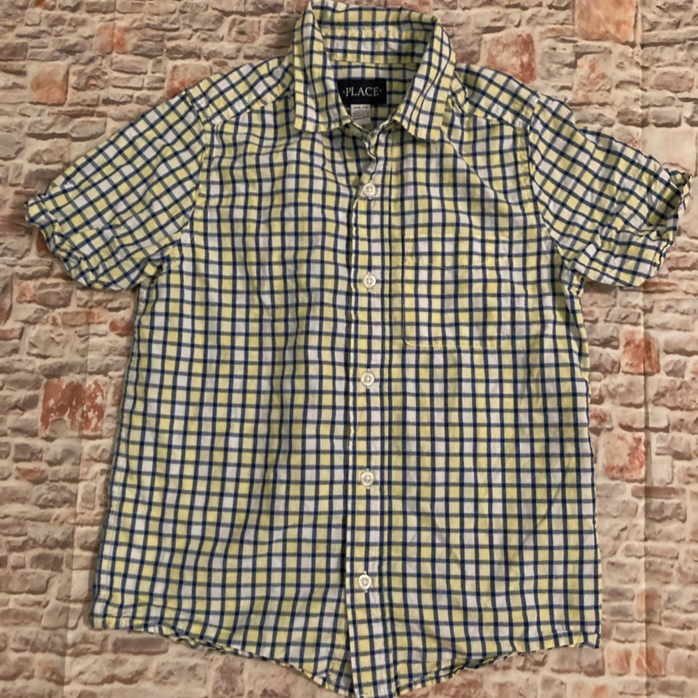 Boy’s Yellow Button Down Shirt